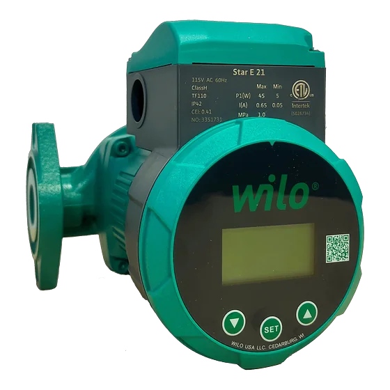 Wilo Star E 21 elektronik kontrollü sirkülasyon pompası